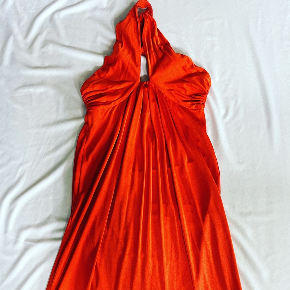 Diane von Furstenberg orange dress